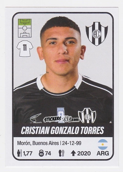 Figurina Cristian Gonzalo Torres - Fútbol Argentino 2023 n. 137 - Panini