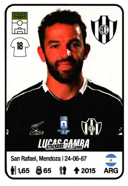 Figurina Lucas Gamba - Fútbol Argentino 2023 n. 138 - Panini