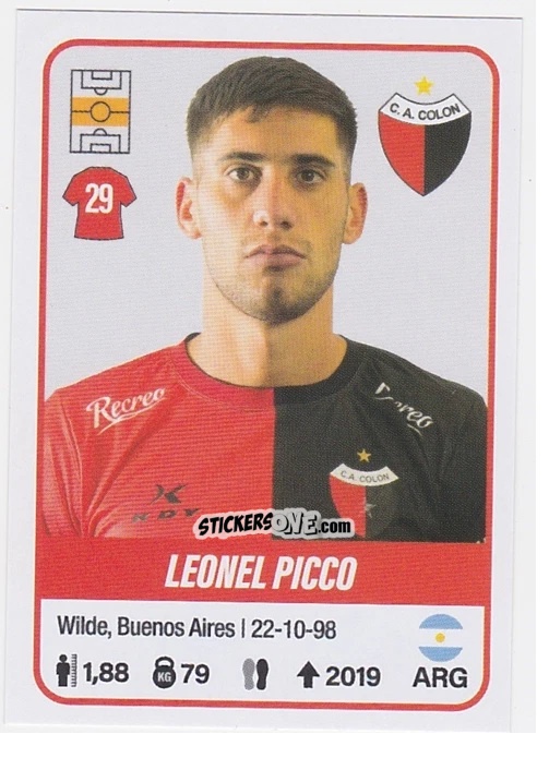 Cromo Leonel Picco - Fútbol Argentino 2023 n. 147 - Panini