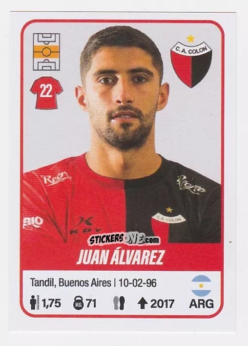 Cromo Juan Pablo Álvarez - Fútbol Argentino 2023 n. 149 - Panini