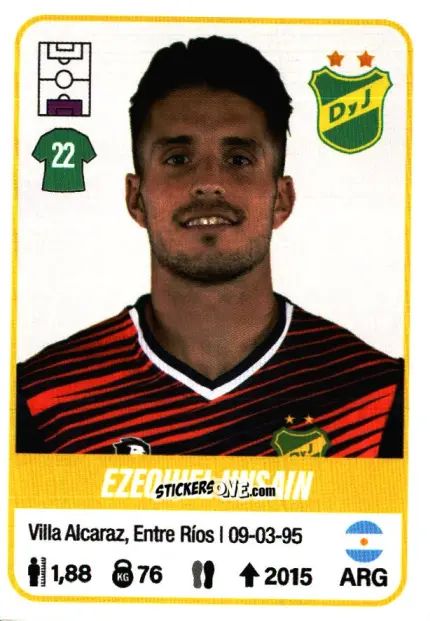 Sticker Ezequiel Unsain - Fútbol Argentino 2023 n. 158 - Panini