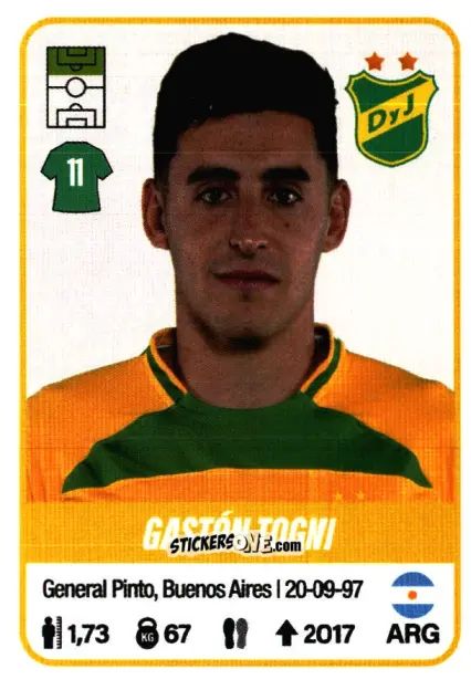 Sticker Gastón Togni - Fútbol Argentino 2023 n. 171 - Panini