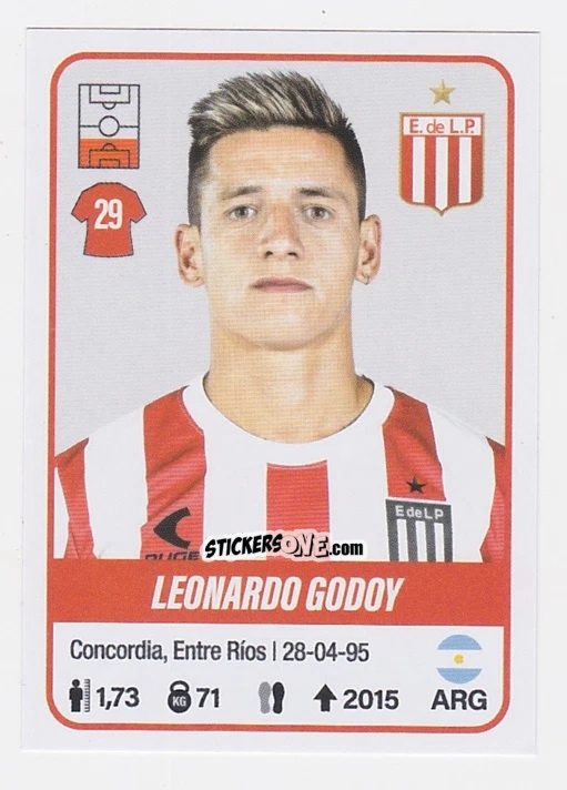 Sticker Leonardo Godoy - Fútbol Argentino 2023 n. 176 - Panini