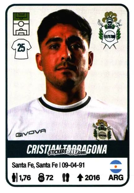 Cromo Cristian Tarragona - Fútbol Argentino 2023 n. 203 - Panini