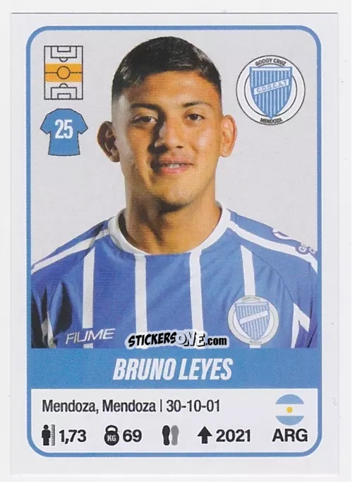 Sticker Hernán López Muñoz - Fútbol Argentino 2023 n. 218 - Panini