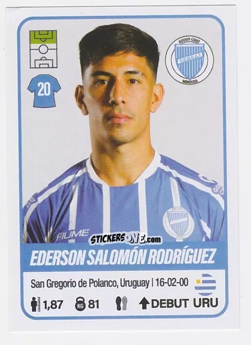 Sticker Ederson Salomón Rodríguez - Fútbol Argentino 2023 n. 221 - Panini