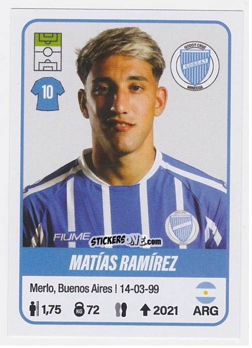 Sticker Matías Ramírez - Fútbol Argentino 2023 n. 223 - Panini