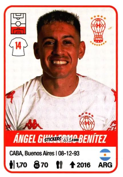 Sticker Ángel Guillermo Benítez - Fútbol Argentino 2023 n. 227 - Panini