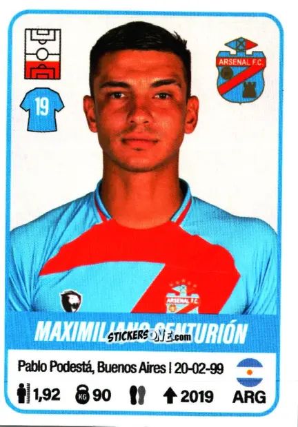 Cromo Maximiliano Centurión - Fútbol Argentino 2023 n. 23 - Panini