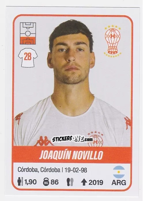 Sticker Joaquín Novillo - Fútbol Argentino 2023 n. 230 - Panini