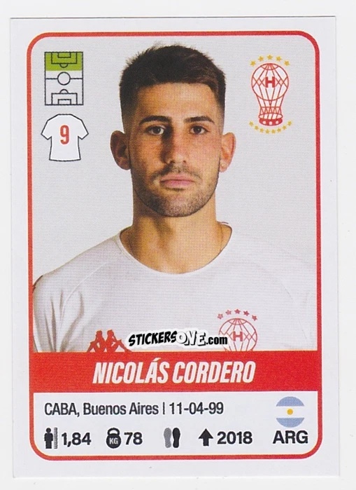 Sticker Nicolás Cordero - Fútbol Argentino 2023 n. 240 - Panini