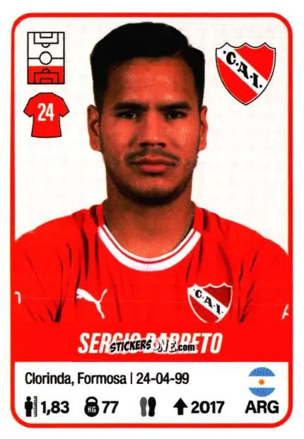 Sticker Sergio Barreto - Fútbol Argentino 2023 n. 246 - Panini