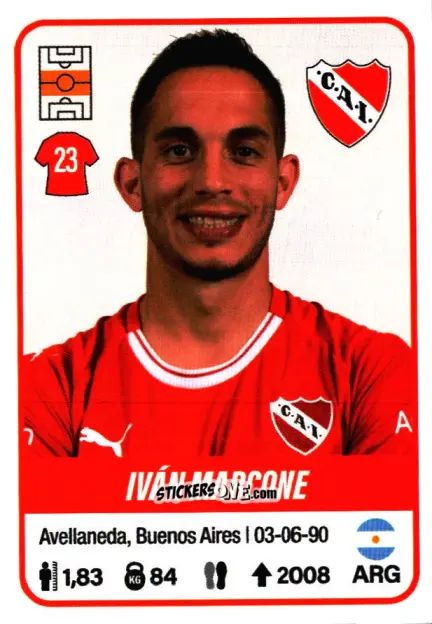 Cromo Iván Marcone - Fútbol Argentino 2023 n. 250 - Panini