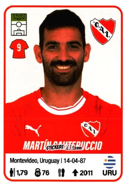 Sticker Martín Cauteruccio - Fútbol Argentino 2023 n. 256 - Panini
