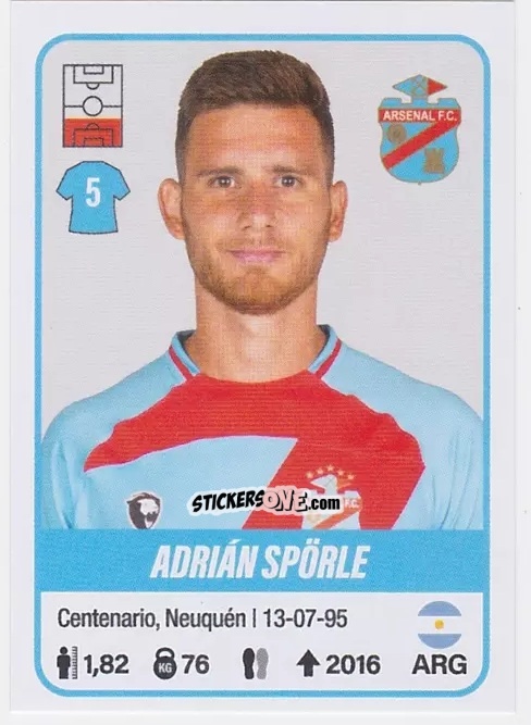 Cromo Adrián Spörle
