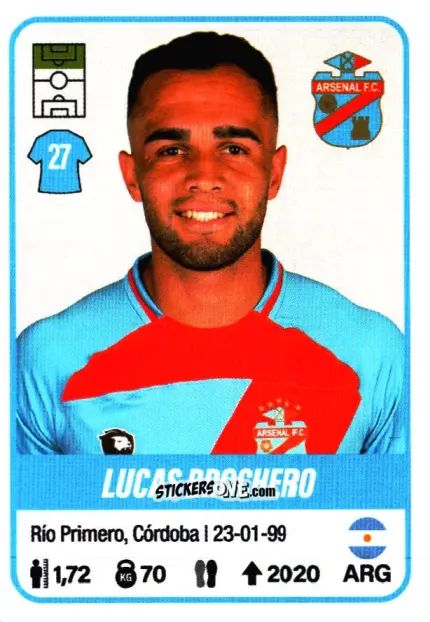Cromo Lucas Brochero - Fútbol Argentino 2023 n. 32 - Panini