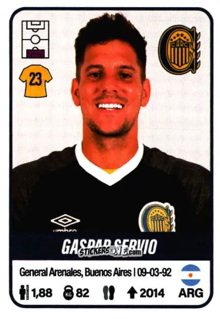 Cromo Gaspar Servio - Fútbol Argentino 2023 n. 362 - Panini