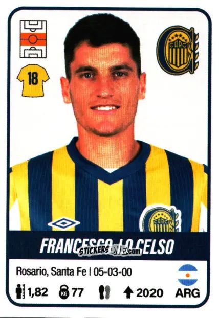 Cromo Francesco Lo Celso - Fútbol Argentino 2023 n. 371 - Panini