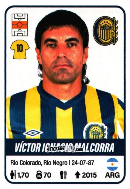 Cromo Víctor Ignacio Malcorra - Fútbol Argentino 2023 n. 373 - Panini
