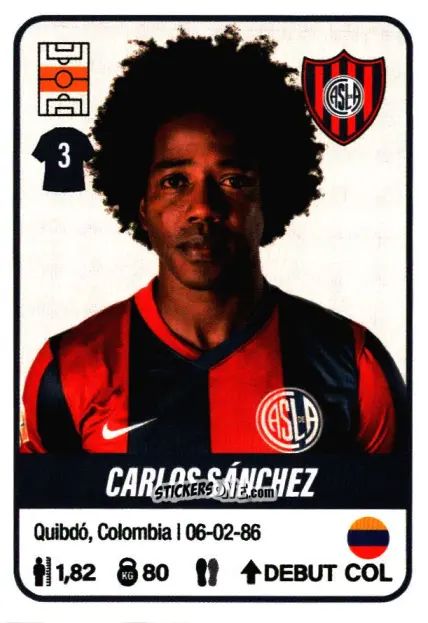 Figurina Carlos Sánchez - Fútbol Argentino 2023 n. 385 - Panini