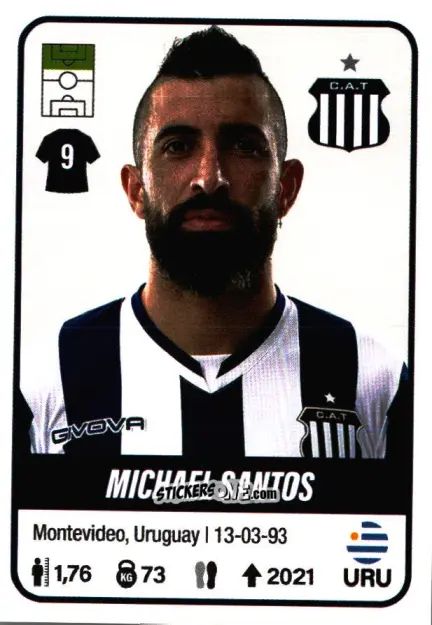 Figurina Michael Santos - Fútbol Argentino 2023 n. 427 - Panini