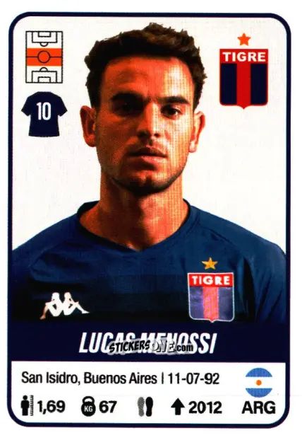 Figurina Lucas Menossi - Fútbol Argentino 2023 n. 439 - Panini
