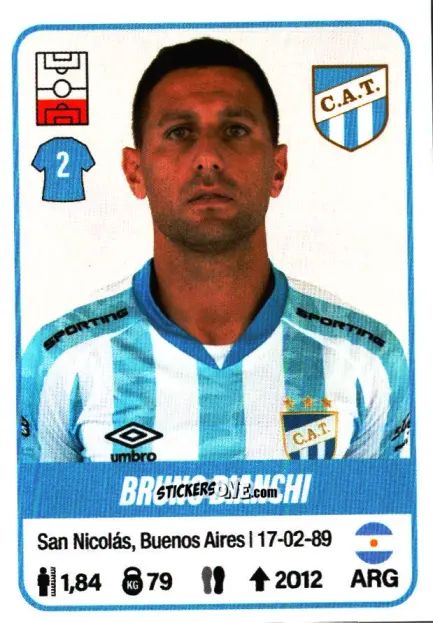 Figurina Bruno Bianchi - Fútbol Argentino 2023 n. 44 - Panini
