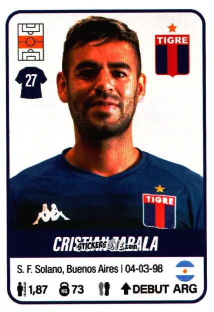 Figurina Cristian Zabala - Fútbol Argentino 2023 n. 441 - Panini