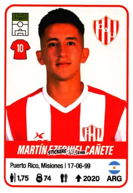 Figurina Martín Ezequiel Cañete - Fútbol Argentino 2023 n. 460 - Panini