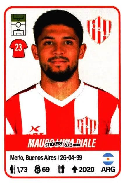 Figurina Mauro Luna Diale - Fútbol Argentino 2023 n. 462 - Panini