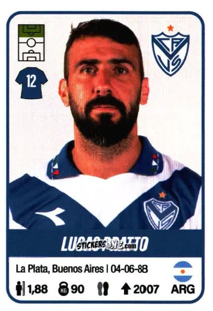 Cromo Lucas Pratto - Fútbol Argentino 2023 n. 479 - Panini