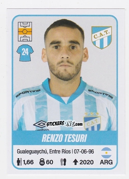 Figurina Renzo Tesuri - Fútbol Argentino 2023 n. 49 - Panini