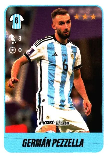 Figurina Germán Pezzella - Fútbol Argentino 2023 n. 494 - Panini