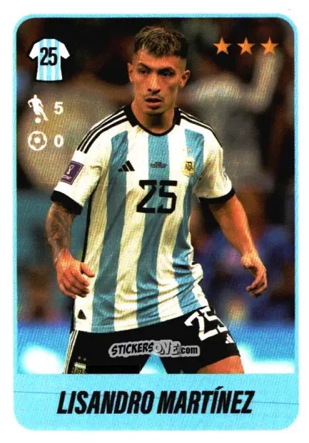 Cromo Lisandro Martínez - Fútbol Argentino 2023 n. 498 - Panini