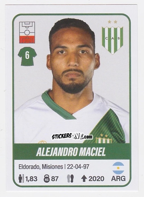 Sticker Alejandro Maciel - Fútbol Argentino 2023 n. 61 - Panini