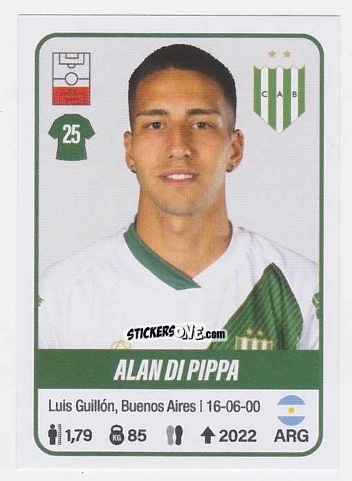 Sticker Alan Di Pippa - Fútbol Argentino 2023 n. 62 - Panini