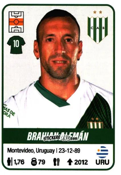 Cromo Brahian Alemán - Fútbol Argentino 2023 n. 65 - Panini