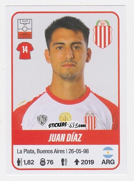 Cromo Juan Ignacio Díaz