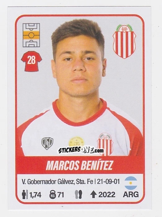 Cromo Marcos Benítez