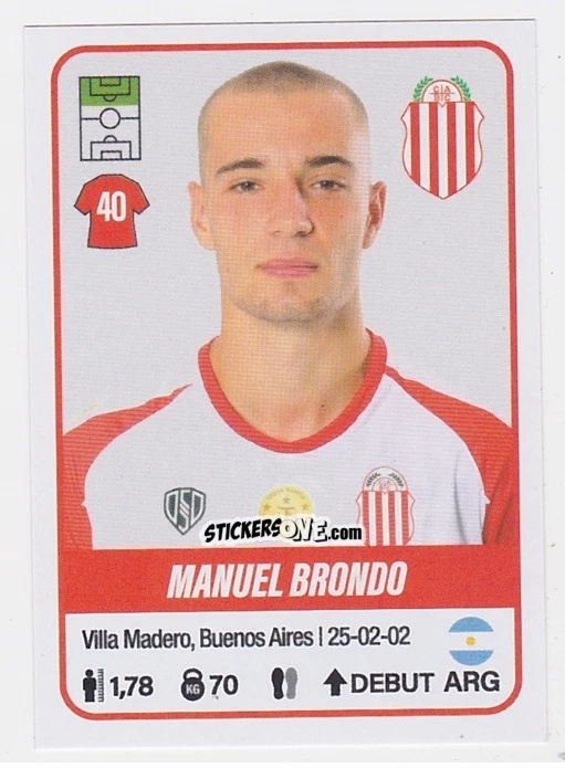 Cromo Manuel Brondo