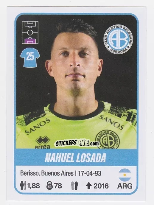 Sticker Nahuel Losada - Fútbol Argentino 2023 n. 90 - Panini