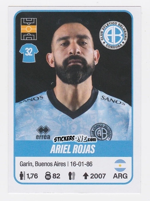 Sticker Ariel Rojas - Fútbol Argentino 2023 n. 98 - Panini