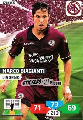 Cromo Marco Biagianti - Calciatori 2013-2014. Adrenalyn XL n. 178 - Panini