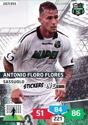 Cromo Antonio Floro Flores - Calciatori 2013-2014. Adrenalyn XL n. 267 - Panini
