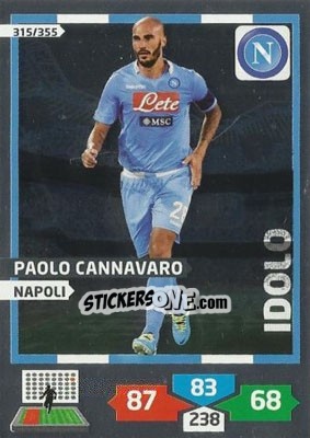 Cromo Paolo Cannavaro - Calciatori 2013-2014. Adrenalyn XL n. 315 - Panini