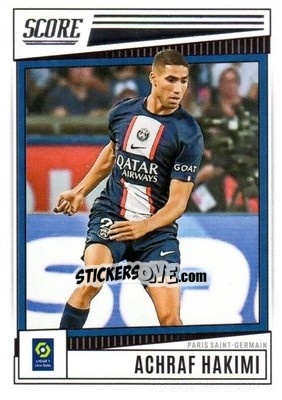 Figurina Achraf Hakimi - Score Ligue 1 2022-2023 n. 141 - Panini