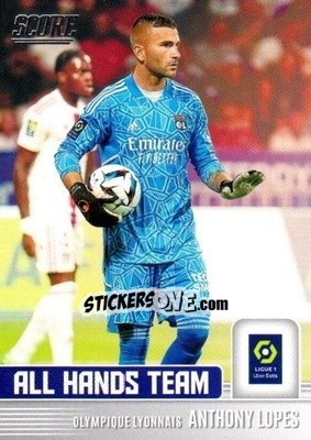 Cromo Anthony Lopes - Score Ligue 1 2022-2023 n. AH3 - Panini