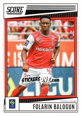 Figurina Folarin Balogun - Score Ligue 1 2022-2023 n. 155 - Panini