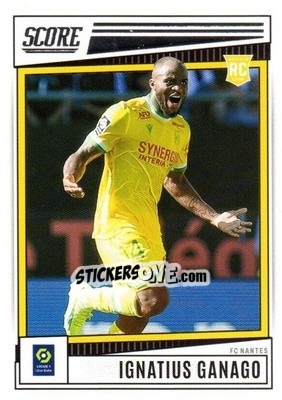 Cromo Ignatius Ganago - Score Ligue 1 2022-2023 n. 54 - Panini