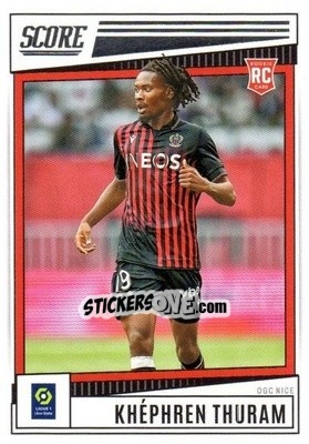 Cromo Khephren Thuram - Score Ligue 1 2022-2023 n. 138 - Panini
